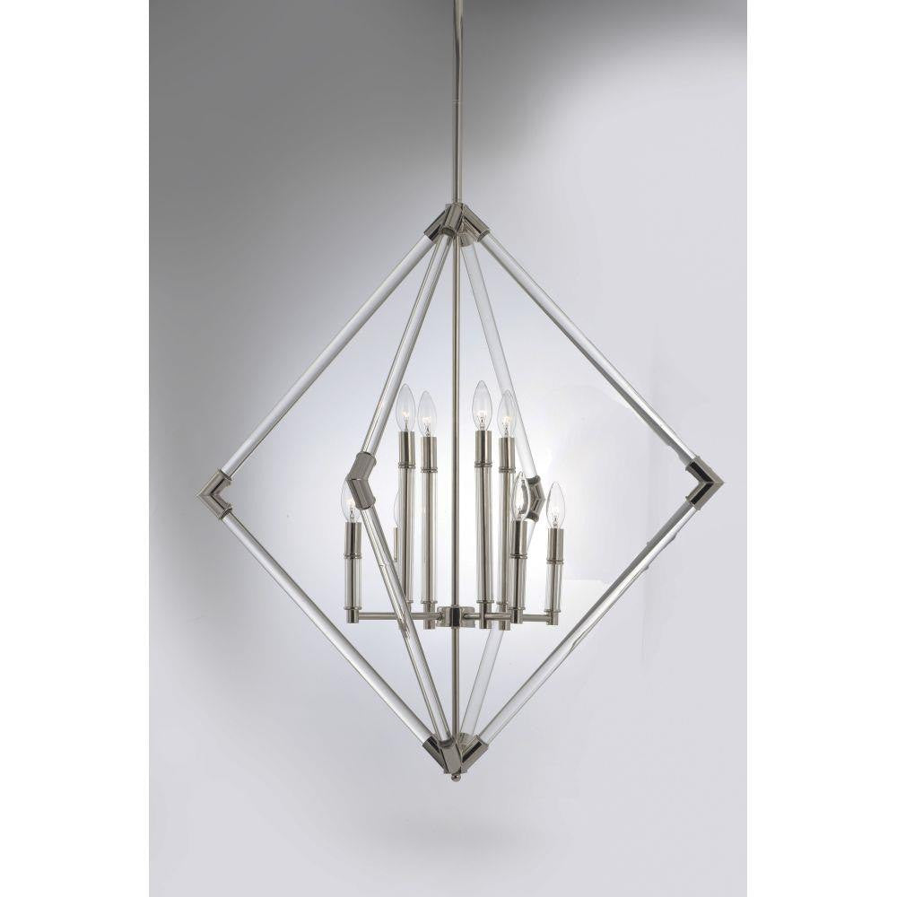 Maxim Lighting 16106CLPN Lucent 8 Light Polished Nickel Pendant Ceiling Light