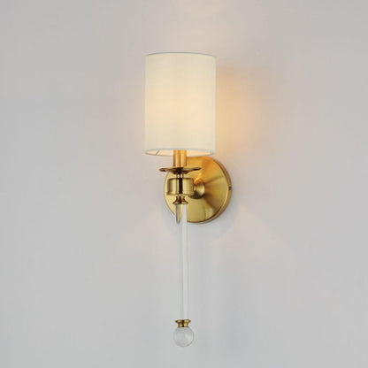 Maxim Lighting 16109WTCLHR Lucent 1 Light Heritage Brass Wall Sconce - illuminated lifestyle view