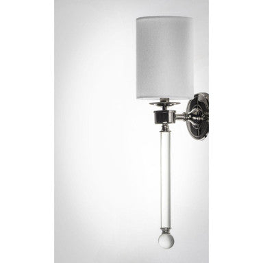 Maxim Lighting 16109WTCLPN Lucent 1 Light Polished Nickel Wall Sconce - Side Angle View
