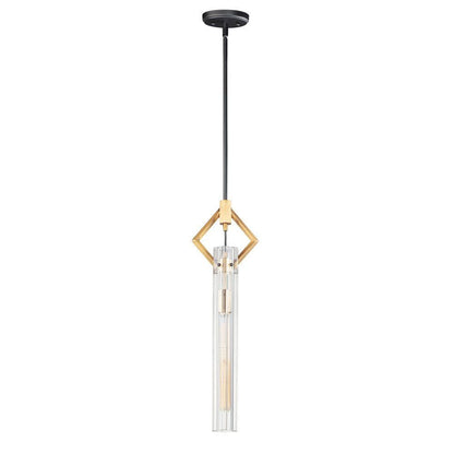 Maxim Lighting 16111CLBKAB Flambeau 1 Light Mini Pendant with Canopy Full View