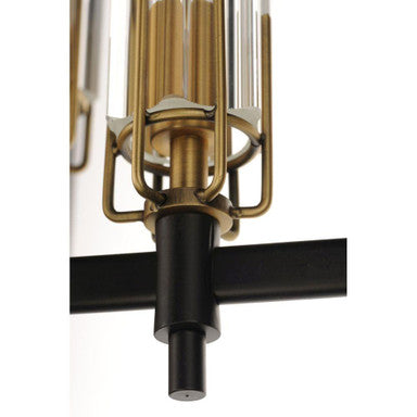 Maxim Lighting 16113CLBKAB Flambeau Pendant - Detail View of Center Hub