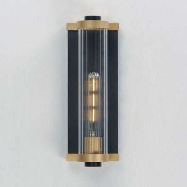 Maxim Lighting 16121CRBKAB Opulent Outdoor Wall Sconce - Side Profile View on Wall