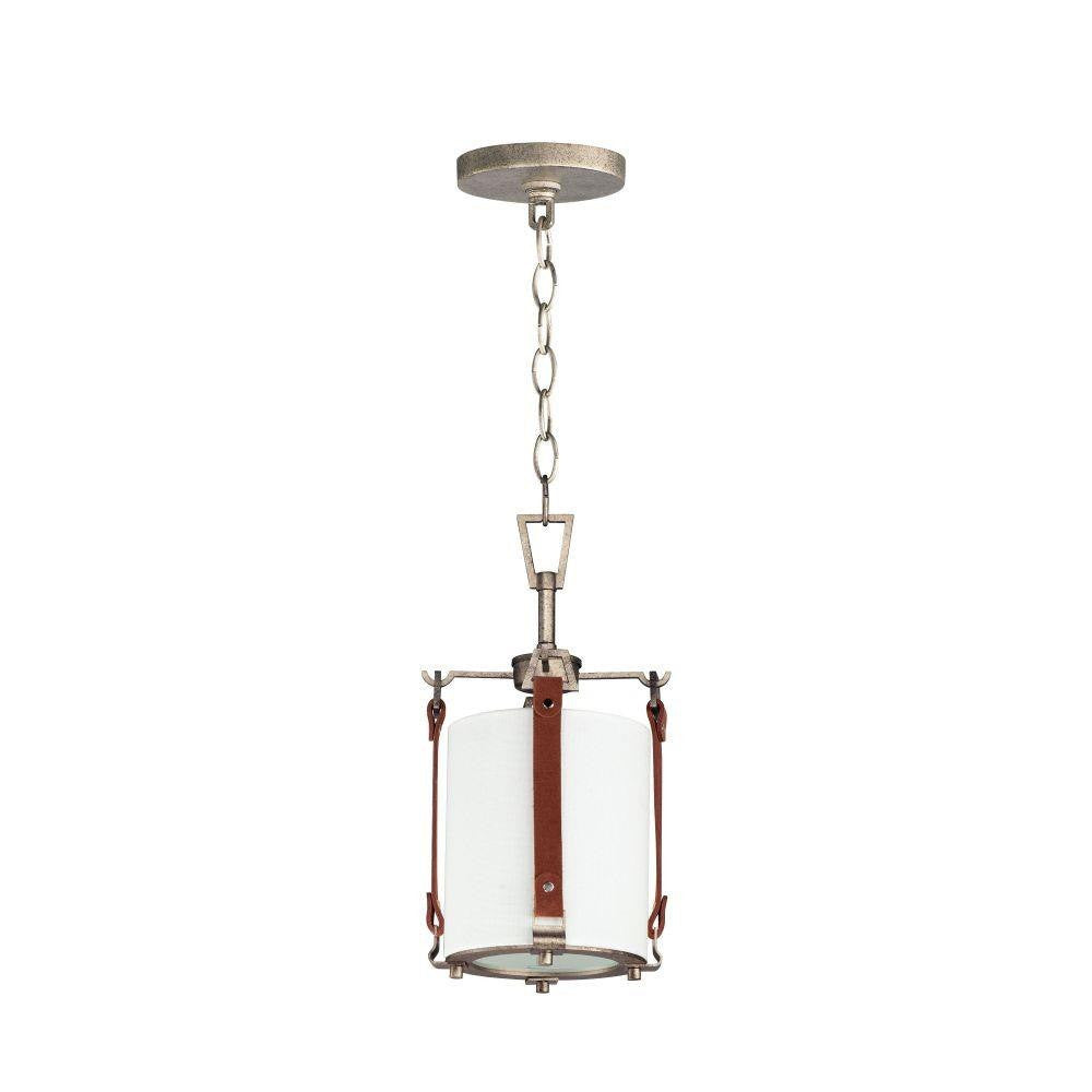 Maxim Lighting 16132FTWZBSD Sausalito 1 Light Weathered Zinc Pendant Ceiling Light - Full Profile View