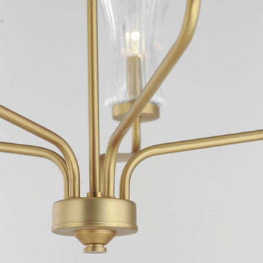 Maxim Lighting 16155CRNAB Camelot Chandelier - Detail View of Base and Arms