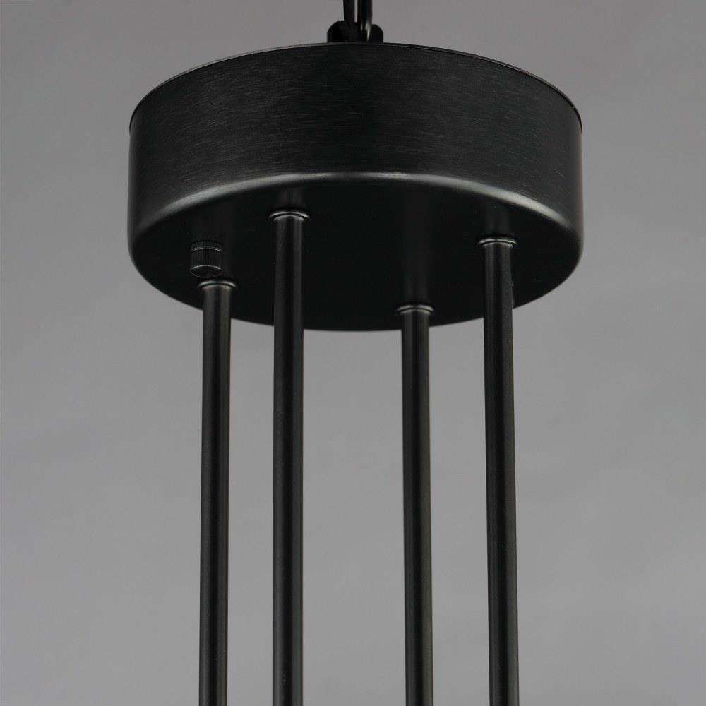 Maxim Lighting 16162CRBK Ovation Chandelier canopy detail in Black finish
