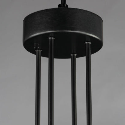 Maxim Lighting 16162CRBK Ovation Chandelier canopy detail in Black finish