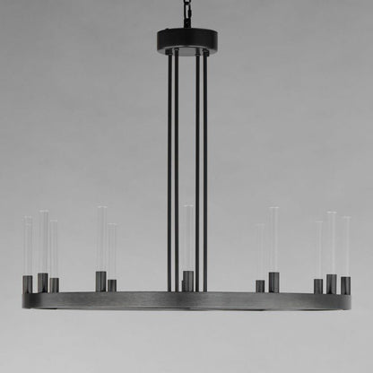 Maxim Lighting 16164CRBK Ovation 12 Light 31.5 inch Black Chandelier Ceiling Light - Canopy Detail View