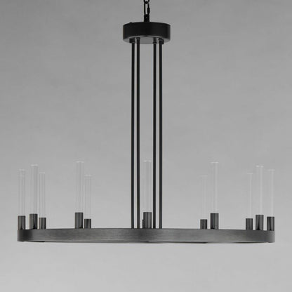 Maxim Lighting 16164CRGLD Ovation 12 Light Chandelier - Close-Up Side Angle View
