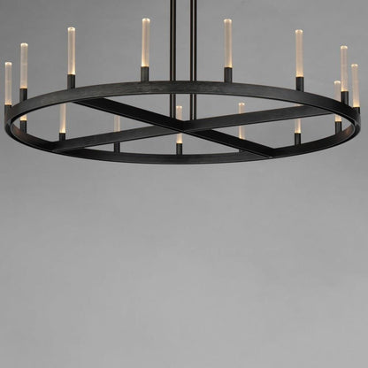 Maxim Lighting 16168CRBK Ovation Black Chandelier - Close-up Detail View