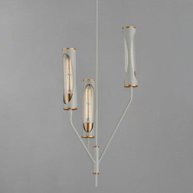 Maxim Lighting 16173CLLFGNAB Regent 3 Light 14 inch Light French Grey Natural Aged Brass Pendant - Main View