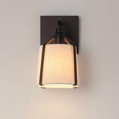 Maxim Lighting 16180WLNAB Bandera 1 Light Wall Sconce illuminated lifestyle view