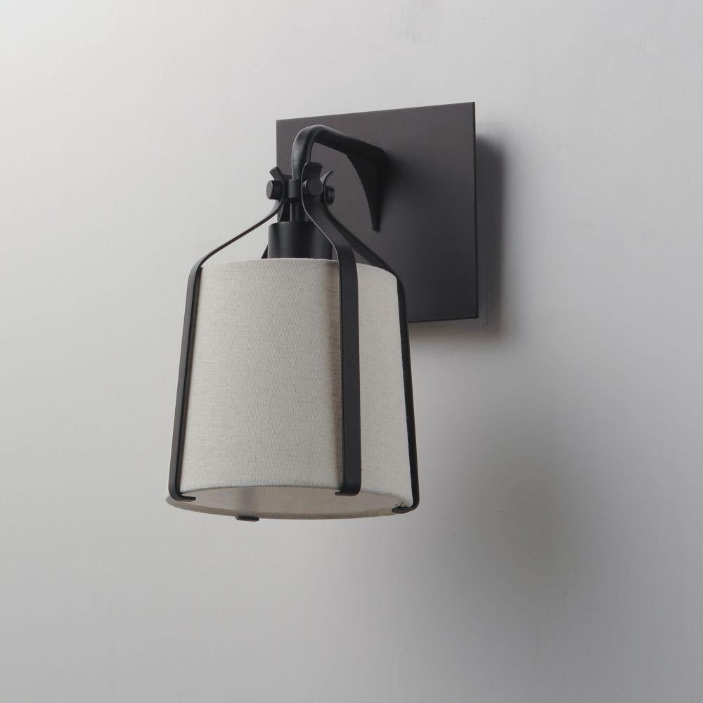 Maxim Lighting 16180WLNAB Bandera 1 Light Wall Sconce angled detail view