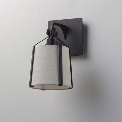 Maxim Lighting 16180WLNAB Bandera 1 Light Wall Sconce angled detail view
