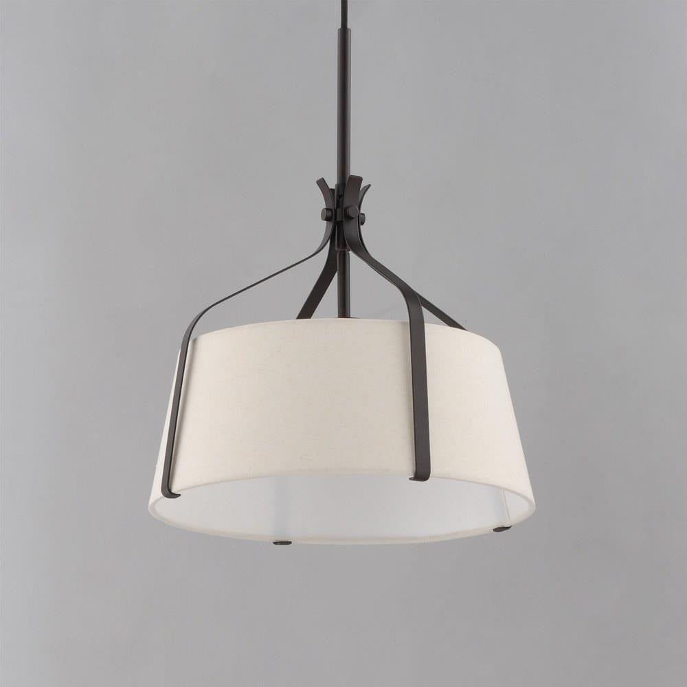 Maxim Lighting 16181OMDBZ Bandera 1 Light 14.5 Inch Dark Bronze Pendant Ceiling Light - Angle View