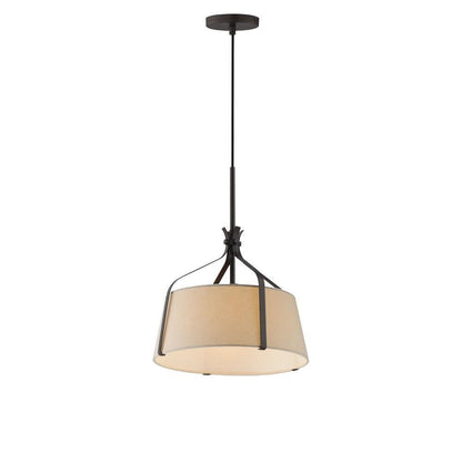 Maxim Lighting 16181OMDBZ Bandera 1 Light 14.5 Inch Dark Bronze Pendant Ceiling Light - White Background