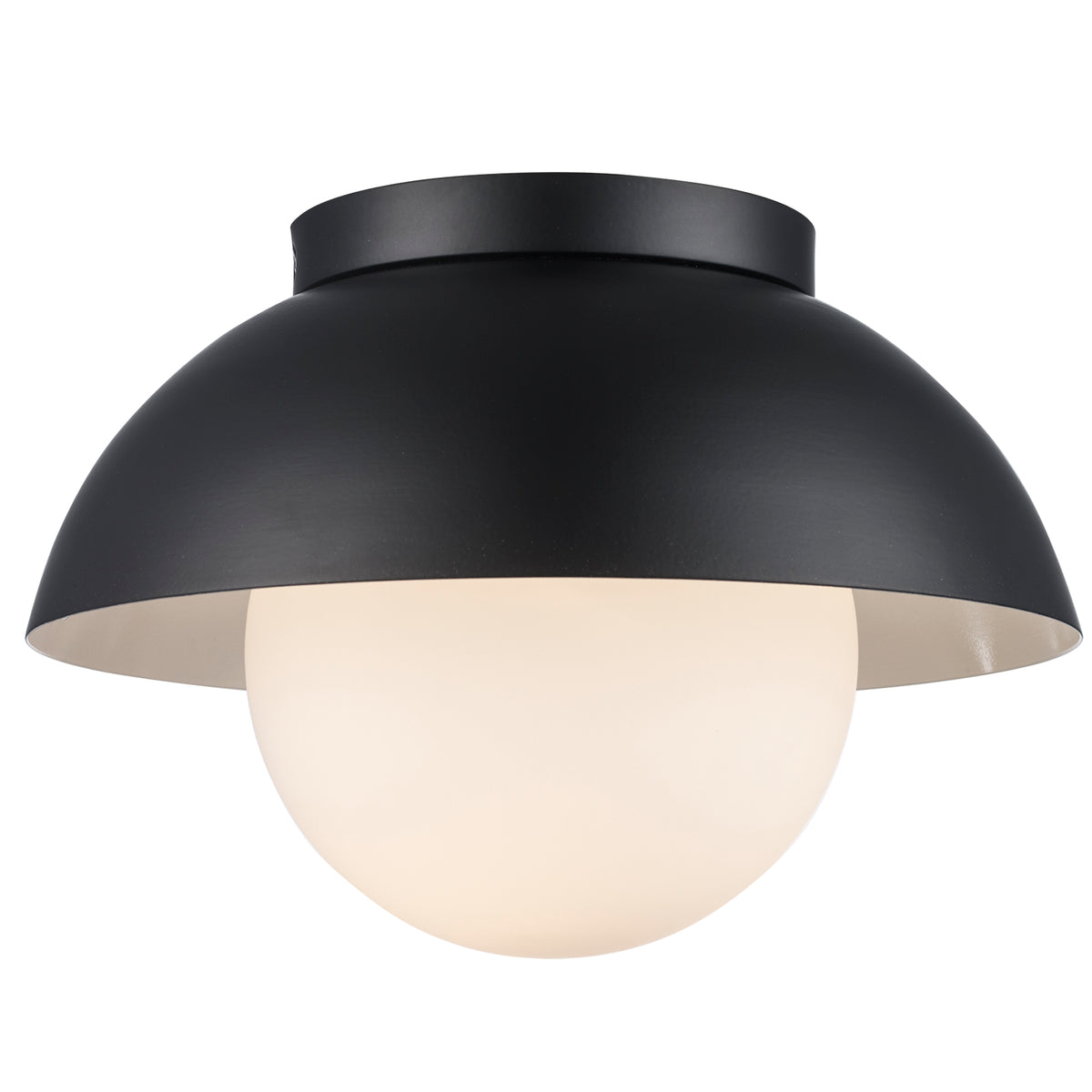 Trans Globe Lighting 16220 BK Maureen black flush mount ceiling light