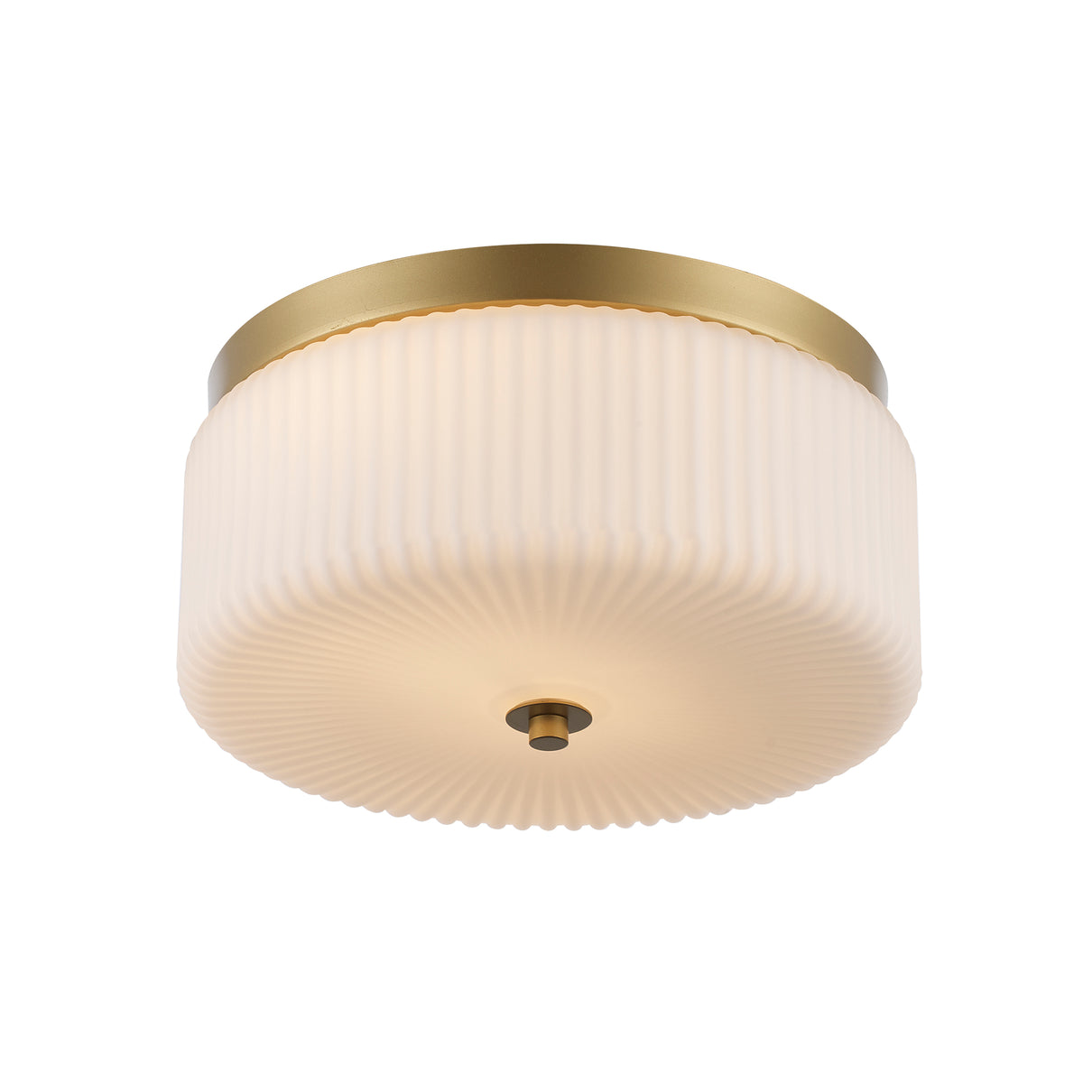 Trans Globe Lighting 16232 AG-FR Quartz Quarters antique gold flush mount ceiling light