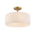 Trans Globe Lighting 16234 AG-FR Quartz Quarters 4 light semi-flush mount ceiling light in antique gold