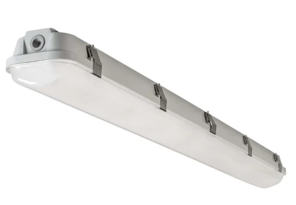 Keystone KT-VTLED75PS-M4A-8CSA-VDIM 4 Foot Vapor Tight Fixture Selectable Wattage, Multi-Color Temperature, Voltage 120-277V, Frosted Lens 0-10V, Dimming Built In Sensor Receptacle 10Kv Surge