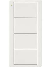 Lutron PJ2-4B-GWH-EL1 Pico 4-button Wireless Remote Control, Light Zone Control, Custom Engraving, White