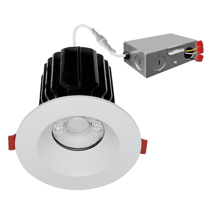 EnvisionLED LED-DLJBX-3RG-15W-5CCT-WH-R SnapTrim-Line: 3" Regressed Downlights 5-CCT Selectable, White Finish