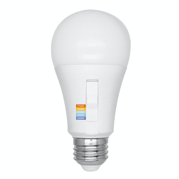 EnvisionLED LED-A19-9W-5CCT 9W A Bulb Series Bulbs, A-19, 120V, 5 Selectable CCT