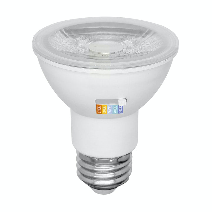 EnvisionLED LED-P20-7W-5CCT 7W PAR Series LED Bulb, PAR-20, 450lm, 120V, 5 Selectable CCT