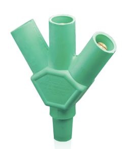 Leviton 16A26-UG 16 Series Taper Nose Multi-Way Connector, Cam-Type, Female-Male-Male-Male, 400A Max Max, Green Finish