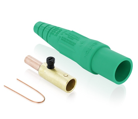 Leviton 16D28-UG 16 Series Male Plug, 3/0 - 4/0 AWG, Crimp Tube Termination