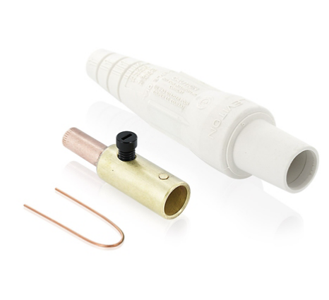Leviton 16D34-UW Female Plug, #2 - #1 AWG, Crimp Tube Termination