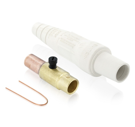 Leviton 16D35-UW 16 Series Female Plug, 1/0 - 2/0 AWG, Crimp Tube Termination