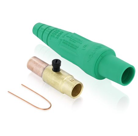 Leviton 16D37-UG 16 Series Female Plug, 3/0 - 4/0 AWG, Crimp Tube Termination