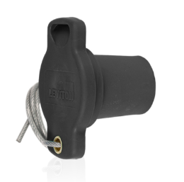 Leviton 16P21-UE 16 Series Male Protective Cap, Cam-Type, Black