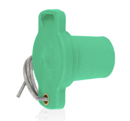 Leviton 16P21-UG 16 Series Male Protective Cap, Cam-Type, Green