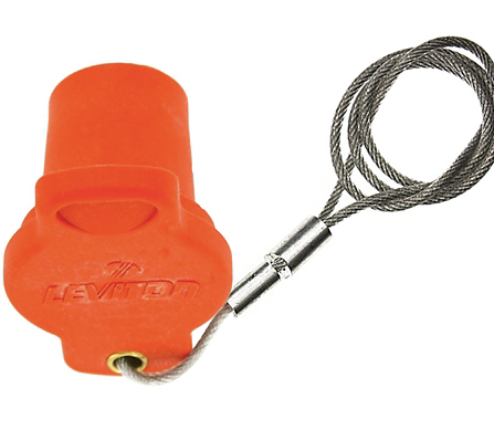 Leviton 16P21-UO 16 Series Male Protective Cap, Cam-Type, Orange Finish