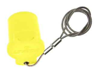 Leviton 16P22-UY 16 Series Female Protective Cap, Cam-Type, Yellow Finish