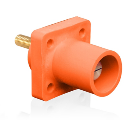 Leviton 16R23-1UO 16 Series Male Receptacle, 90-Degree, #2 - 4/0 AWG, 1.125" Threaded Stud