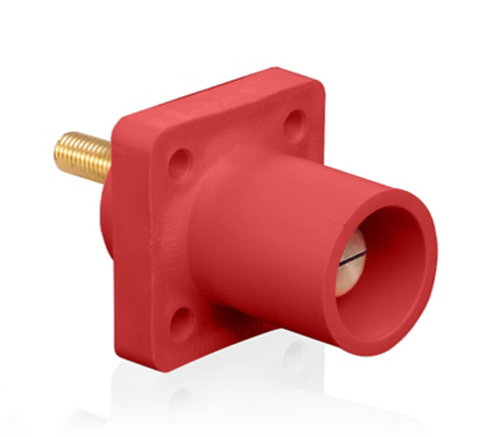 Leviton 16R23-1UR 16 Series Male Receptacle, 90-Degree, #2 - 4/0 AWG, 1.125" Threaded Stud