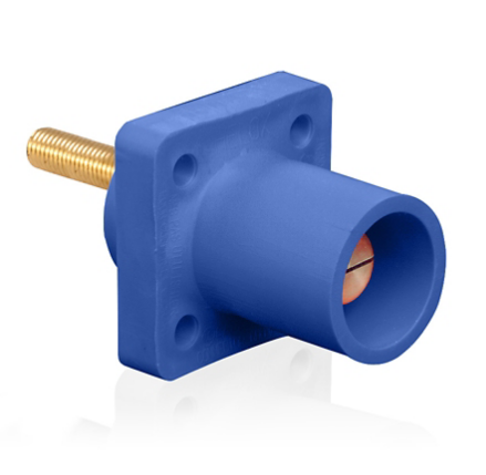 Leviton 16R23-4UB 16 Series Male Receptacle, 90-Degree, #2 - 4/0 AWG, 1.5" Threaded Stud