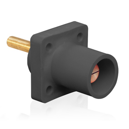 Leviton 16R23-4UE 16 Series Male Receptacle, 90-Degree, #2 - 4/0 AWG, 1.5" Threaded Stud
