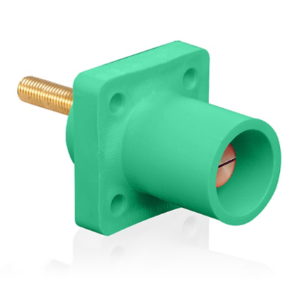 Leviton 16R23-4UG 16 Series Male Receptacle, 90-Degree, #2 - 4/0 AWG, 1.5" Threaded Stud