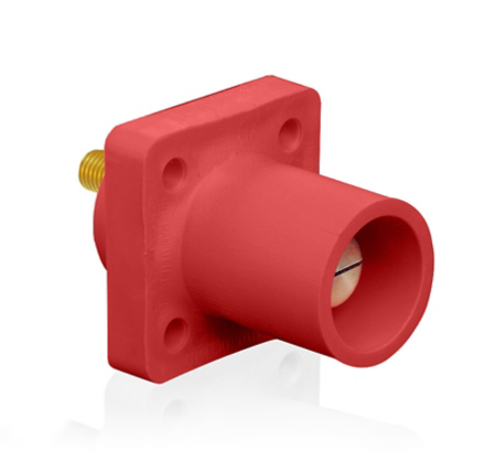 Leviton 16R23-UR 16 Series Male Receptacle, 90-Degree, #2 - 4/0 AWG, 0.75" Threaded Stud