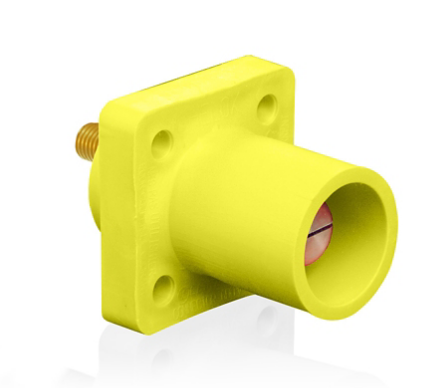 Leviton 16R23-UY 16 Series Male Receptacle, 90-Degree, #2 - 4/0 AWG, 0.75" Threaded Stud