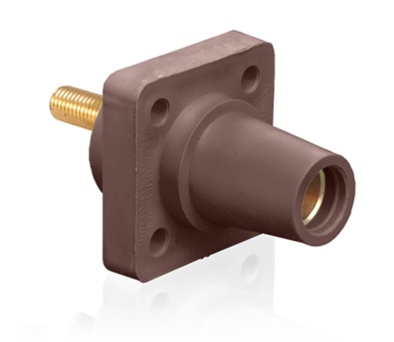 Leviton 16R24-1UH 1.125" Threaded Stud, Female Receptacle, 90-Degree, #2 - 4/0 AWG