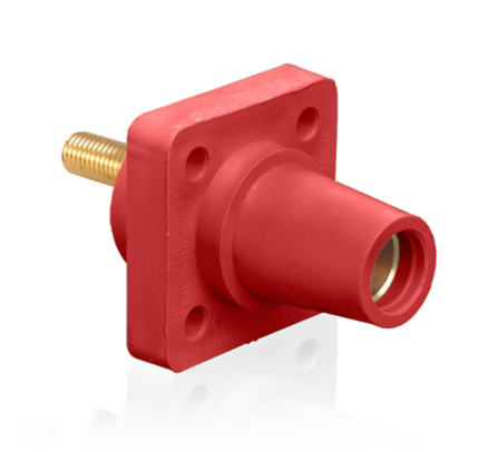 Leviton 16R24-1UR 1.125" Threaded Stud, Female Receptacle, 90-Degree, #2 - 4/0 AWG
