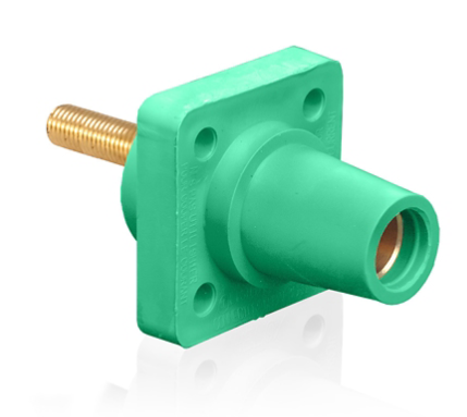 Leviton 16R24-4UG 1.5” Threaded Stud, 16 Series Female Receptacle, 90-Degree, #2 - 4/0 AWG