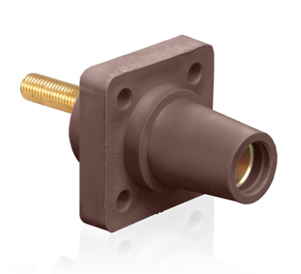 Leviton 16R24-4UH 1.5” Threaded Stud, 16 Series Female Receptacle, 90-Degree, #2 - 4/0 AWG