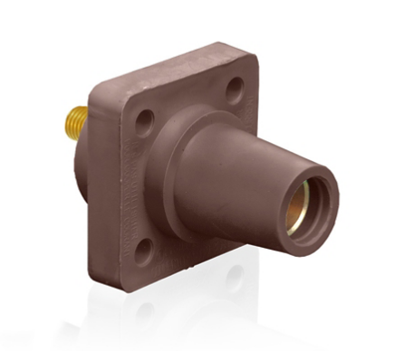 Leviton 16R24-UH 16 Series Female Receptacle, 90-Degree, #2 - 4/0 AWG, 0.75" Threaded Stud