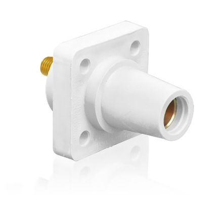 Leviton 16R24-UW 16 Series Female Receptacle, 90-Degree, #2 - 4/0 AWG, 0.75" Threaded Stud