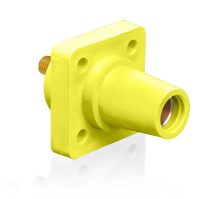 Leviton 16R24-UY 16 Series Female Receptacle, 90-Degree, #2 - 4/0 AWG, 0.75" Threaded Stud